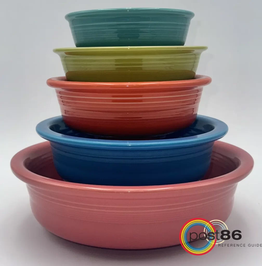 Classic Bowls stacked by size - Post 86 Reference Guide