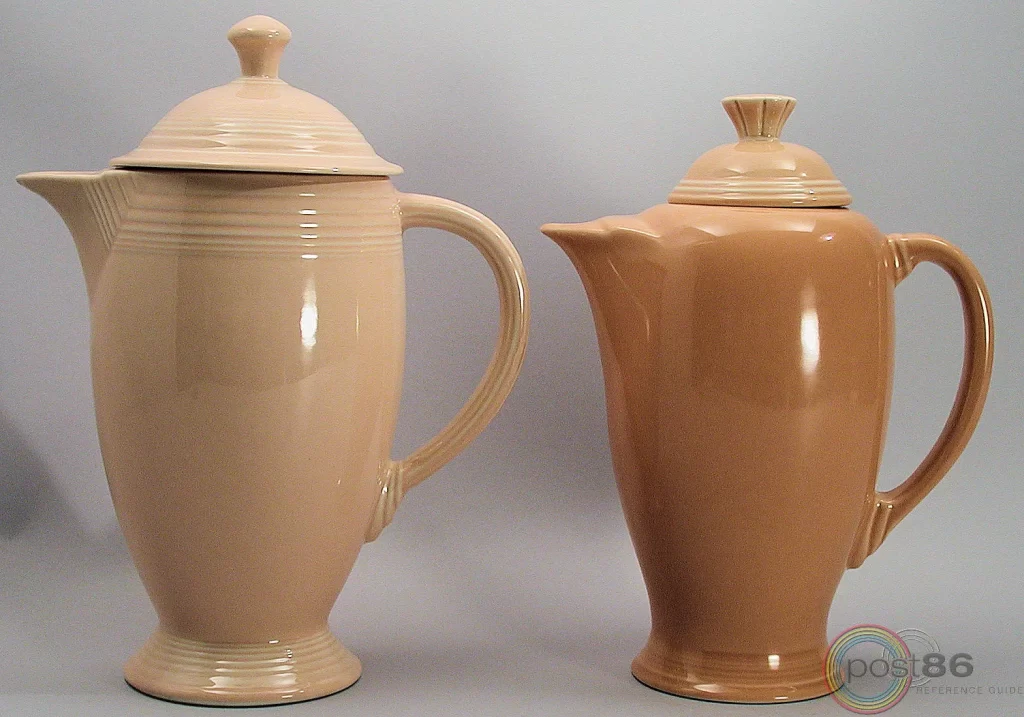 Early Version vs Redesigned Version Coffee Server - Photo Courtesy of Steve Beals - Post 86 Reference Guide