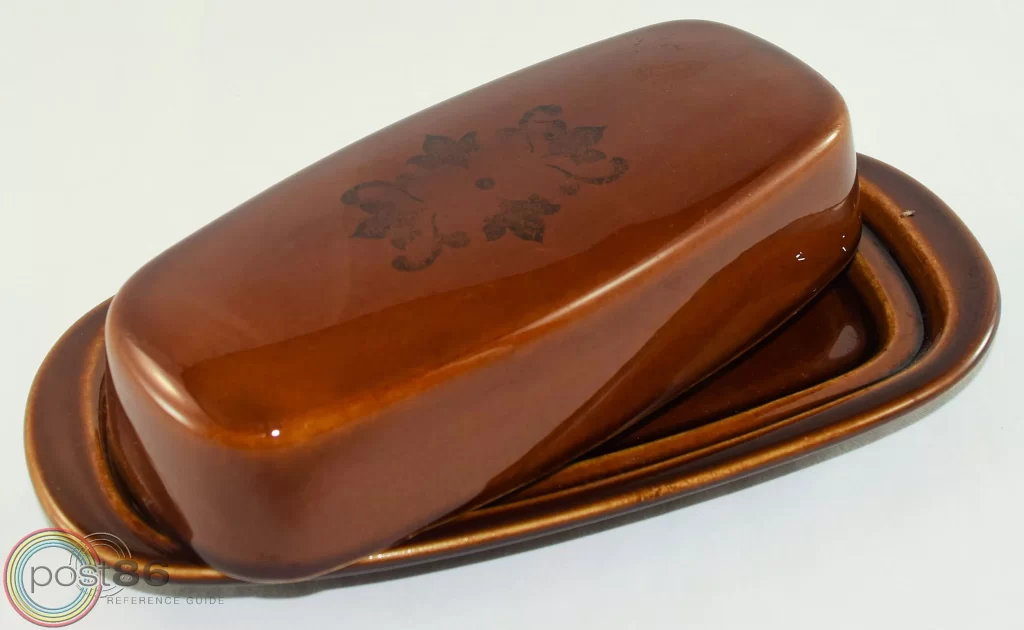 Amberstone Covered Butter Dish - Post 86 Reference Guide