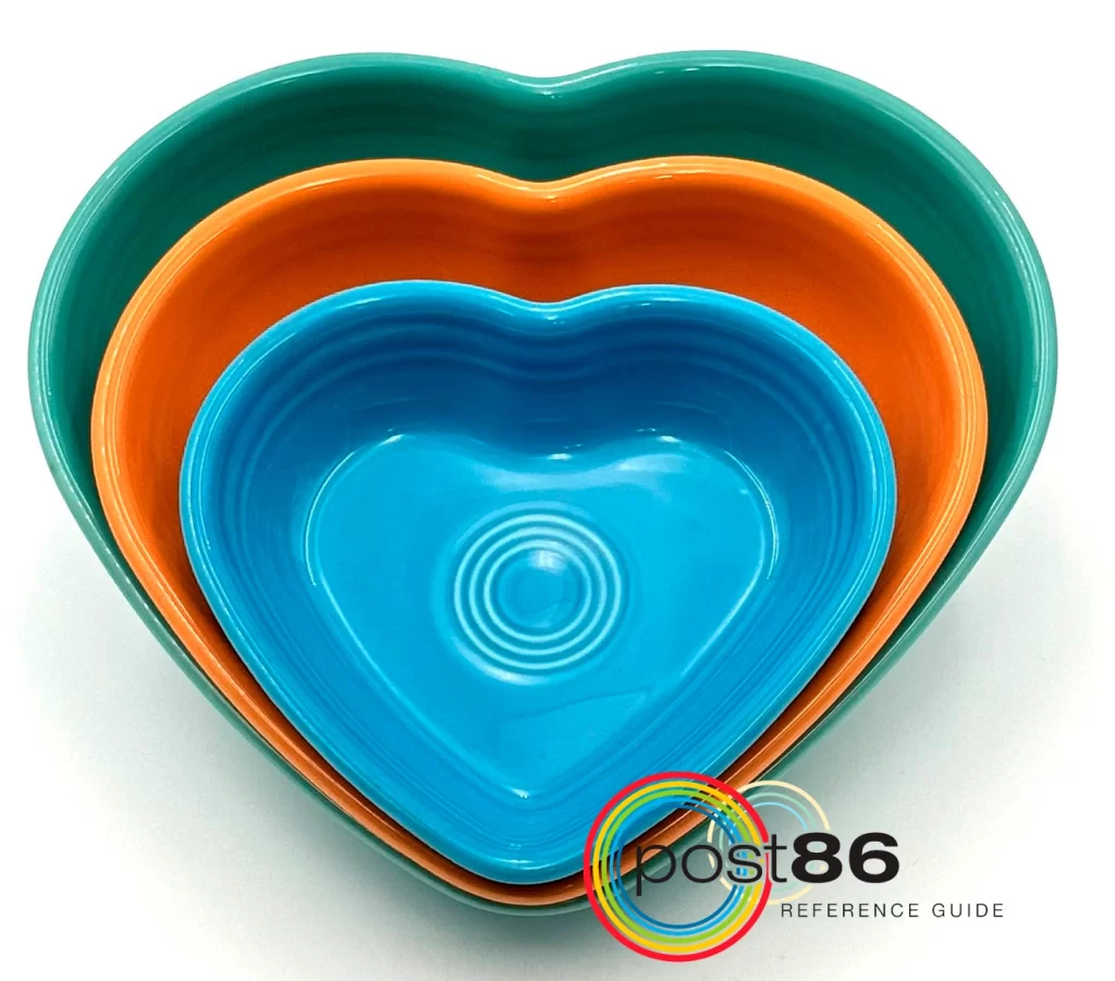 Heart Bowls - 3 Sizes - Post 86 Reference Guide