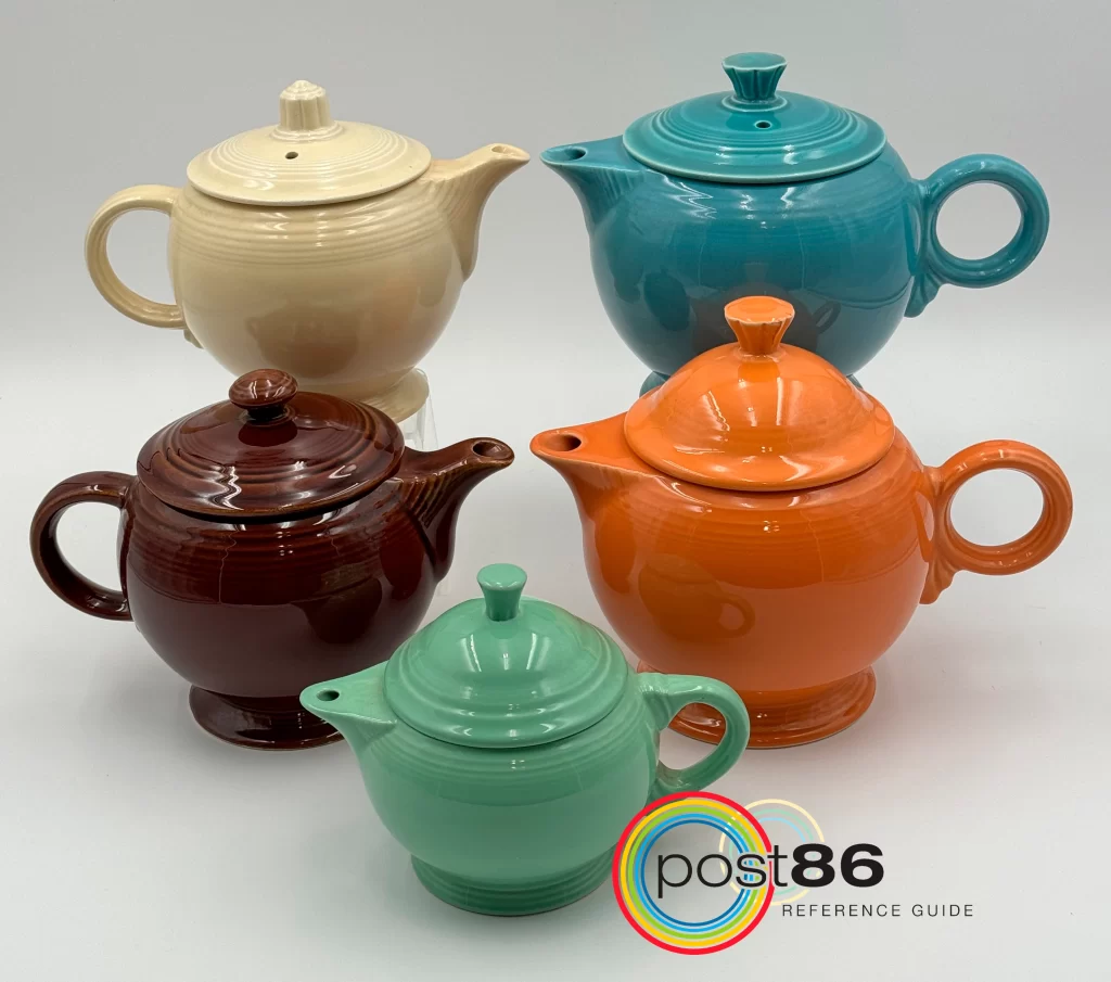 Teapot Comparison Vintage to Post 86 - Post 86 Reference Guide