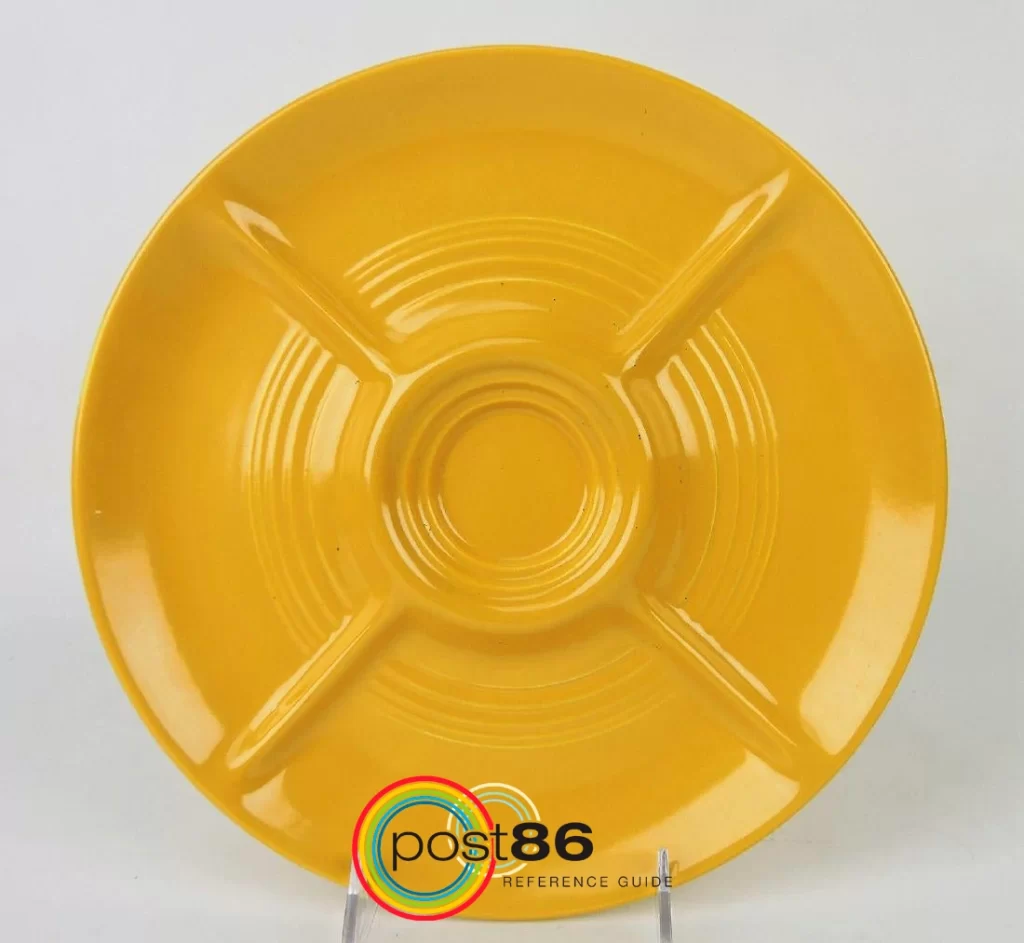 Vintage Yellow Prototype Relish Tray - Photo Courtesy of Strawser Auction - Post 86 Reference Guide
