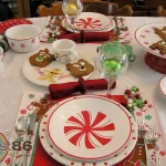 BonTon Peppermint Tablescape - Photo Courtesy of Dana Heath-Thomas - Post 86 Reference Guide