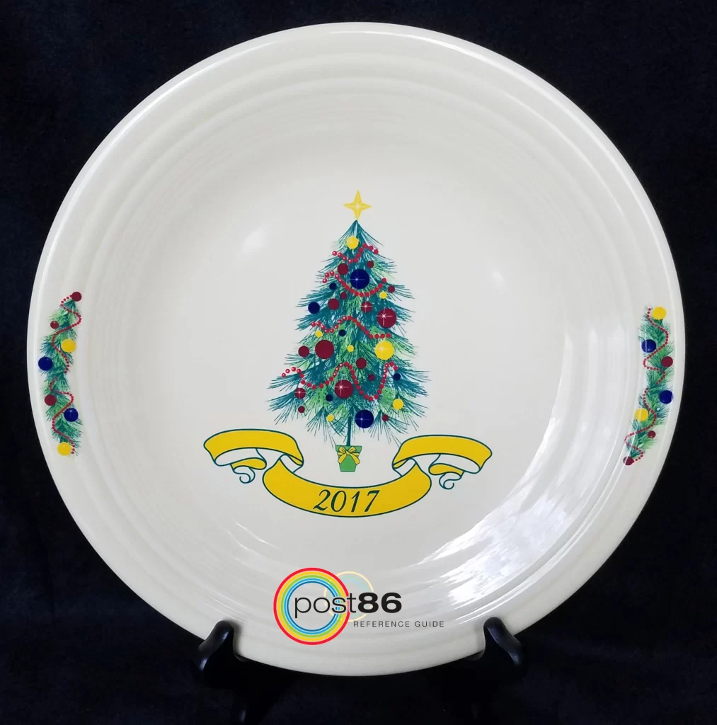 Dillard's 2017 Yearly Christmas Dinner Plate - Photo Courtesy of Dana Heath - Thomas - Post 86 Reference Guide