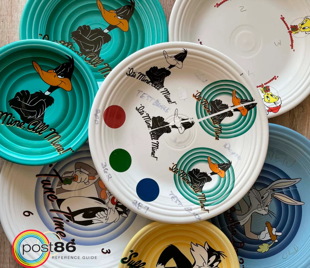 Looney Tune Test Plates - Photo Courtesy of Denyse Wentland - Post 86 Reference Guide