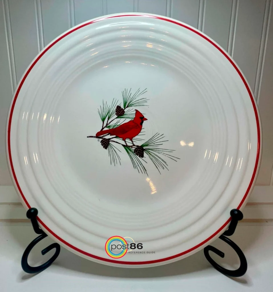 Version 1 Cardinal Luncheon Plate - Photo Courtesy of Amanda Moennig - Post 86 Reference Guide