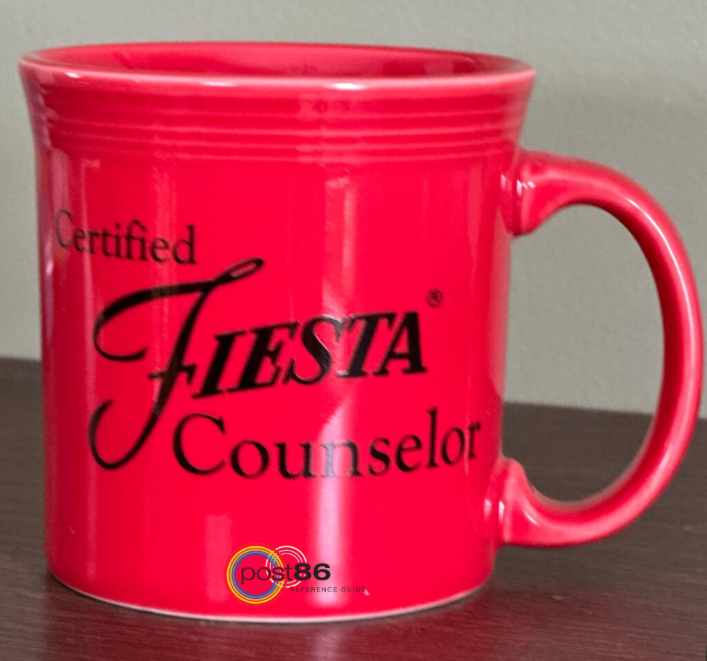 Fiesta® Counselor Java Mug - Photo Courtesy of Derek Green - Post 86 Reference Guide