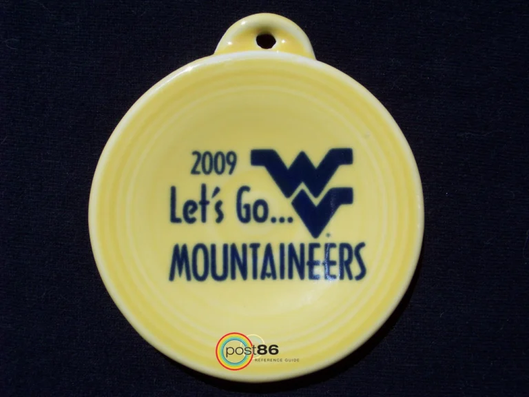 West Virginia Let's Go Mountaineers Ornament - Post 86 Reference Guide