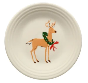 Jolly Christmas Reindeer Classic Rim Luncheon - Photo Courtesy of the Fiesta® Tableware Company - Post 86 Reference Guide