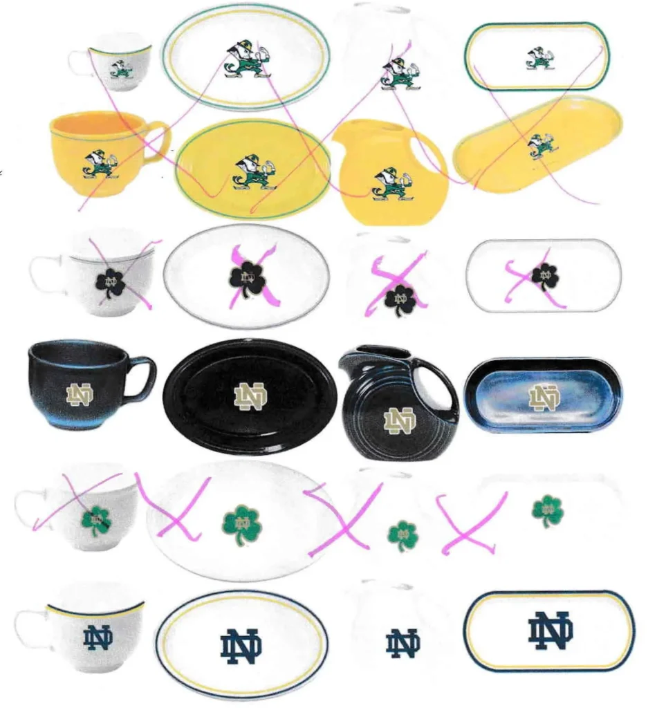 University of Notre Dame - Rendering of Logos Being Considered - Rendering Courtesy of Patricia Antion - Post 86 Reference Guide