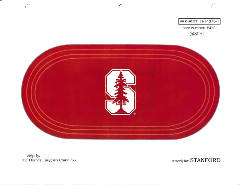 Stanford University Scarlet Bread Tray Rendition - Courtesy of Patricia Antion - Post 86 Reference Guide