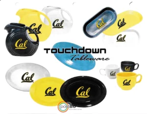 University of California Berkeley - Touchdown Tableware Rendition - Courtesy of Patricia Antion - Post 86 Reference Guide