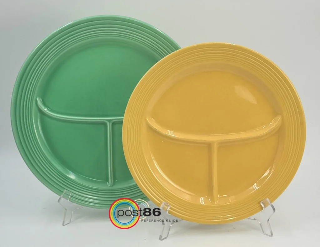 Vintage Compartment Plates 12" and 10-1/2" - Post 86 Reference Guide