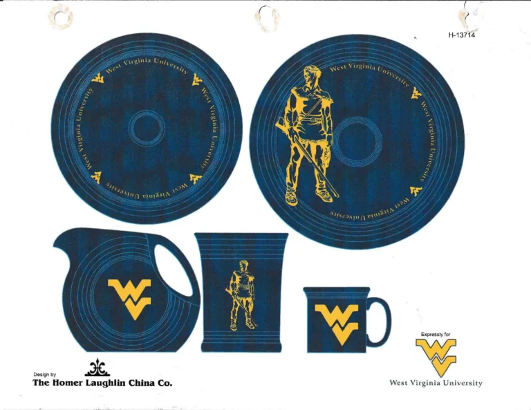 West Virginia University - Cobalt Blue Rendering of Logos Being Considered - Rendering Courtesy of Patricia Antion - Post 86 Reference Guide