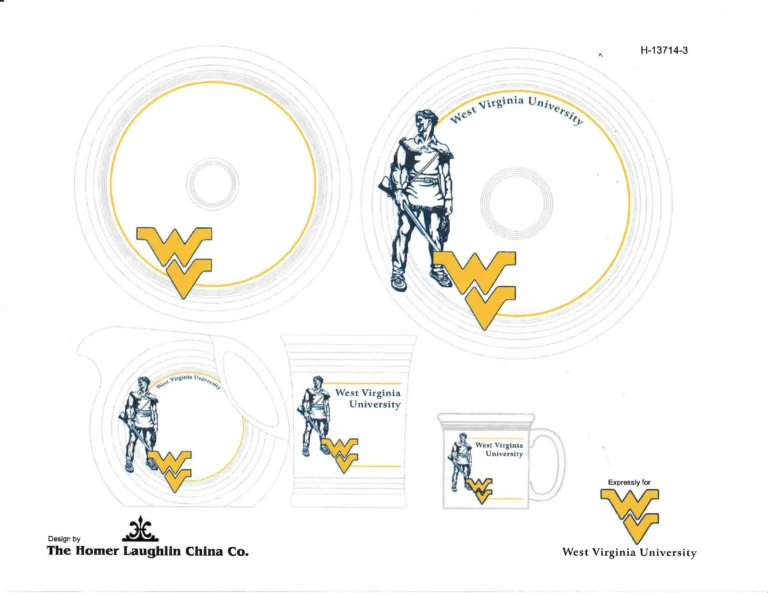 West Virginia University - White -#2 Rendering of Logos Being Considered - Rendering Courtesy of Patricia Antion - Post 86 Reference Guide