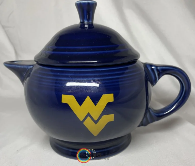 West Virginia University Tostito Fiesta Bowl 2 Cup Teapot - Photo Courtesy of Wally Haugen - Post 86 Reference Guide
