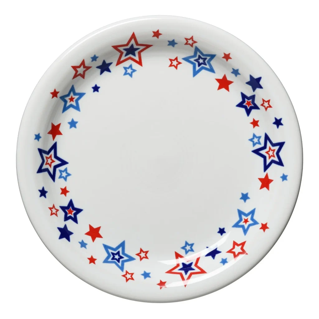 Americana Stars Appetizer Plate - Photo Courtesy of the Fiesta® Tableware Company - Post 86 Reference Guide