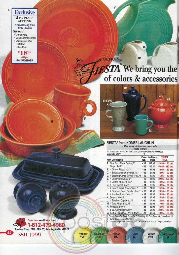 Betty Crocker 1999 - Fall Pg 44 - Post 86 Reference Guide