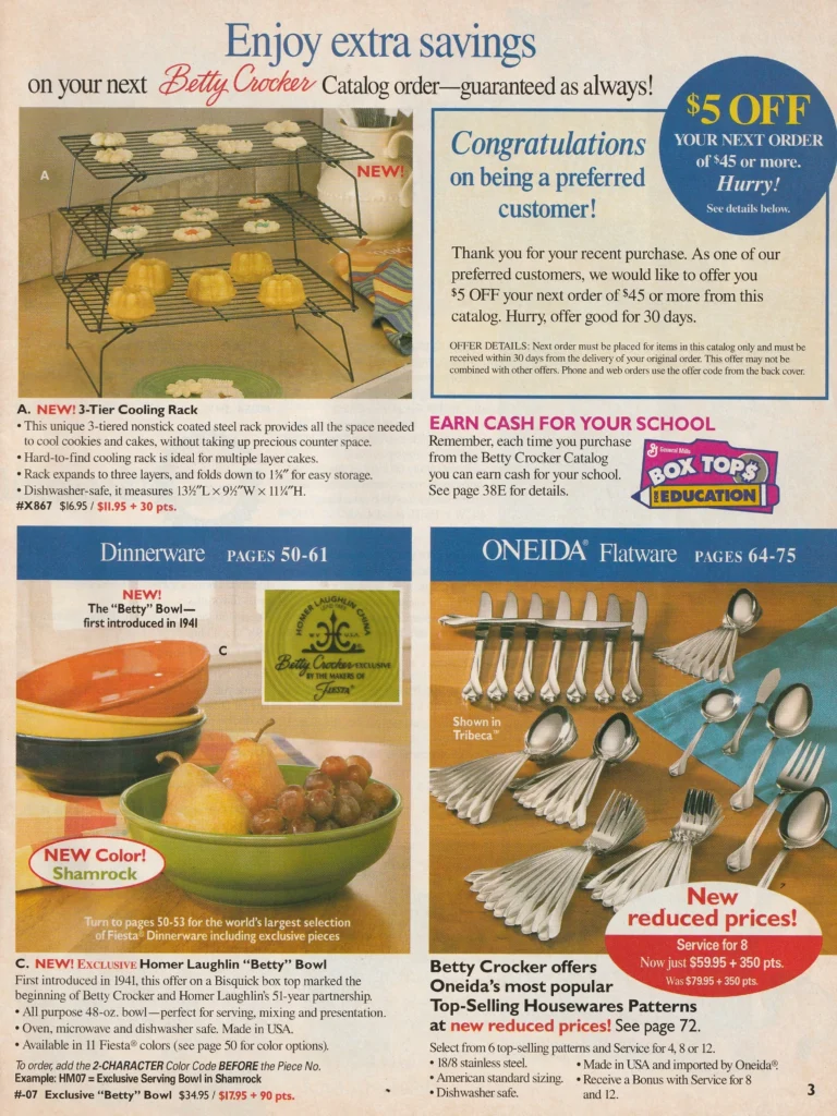 Betty Crocker 2003 - January Page 3 - Post 86 Reference Guide