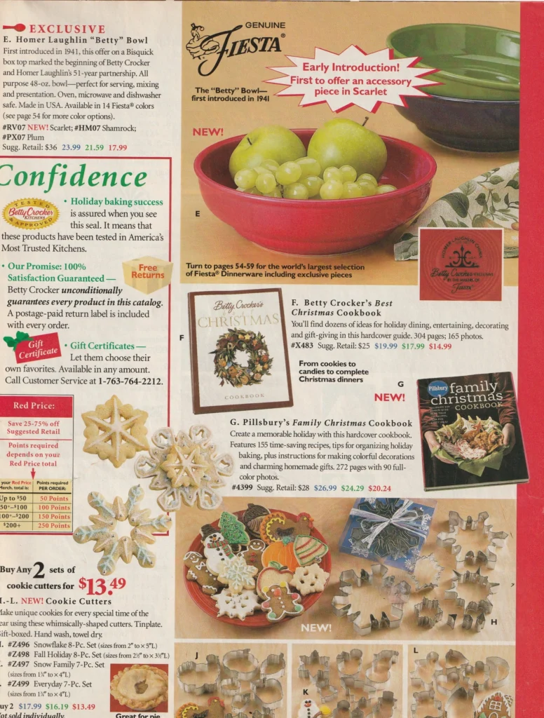 Betty Crocker 2004 - Holiday Page 3H - Post 86 Reference Guide