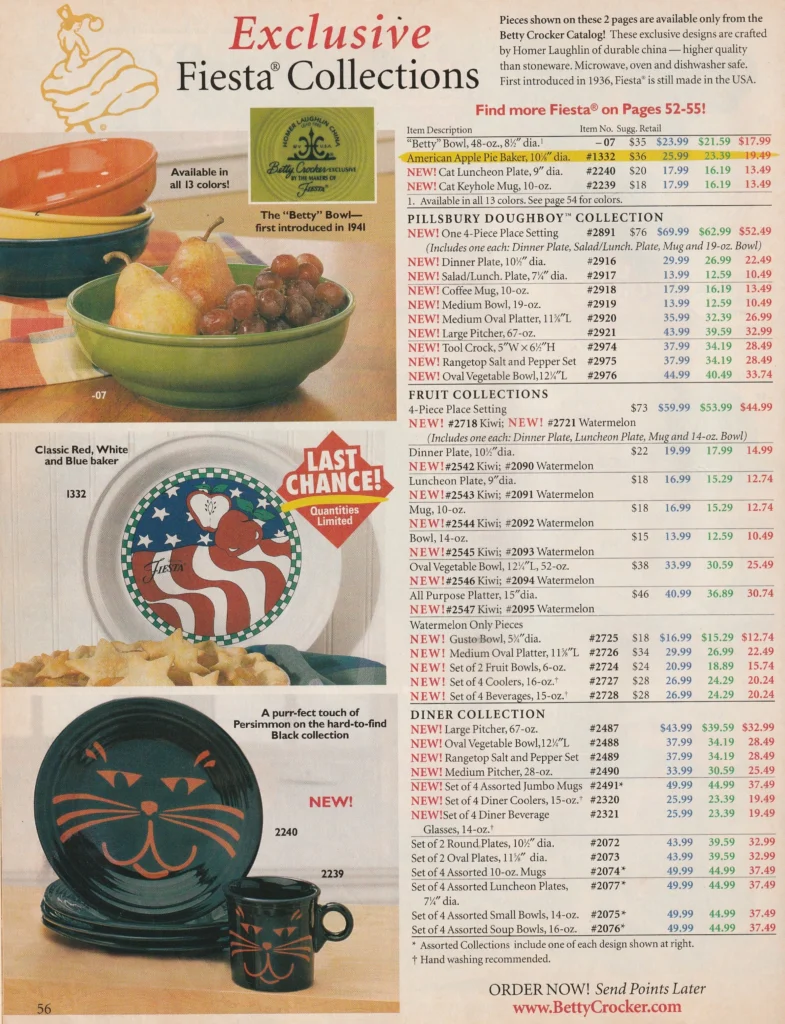 Betty Crocker 2004 - Spring Page 56 - Post 86 Reference Guide