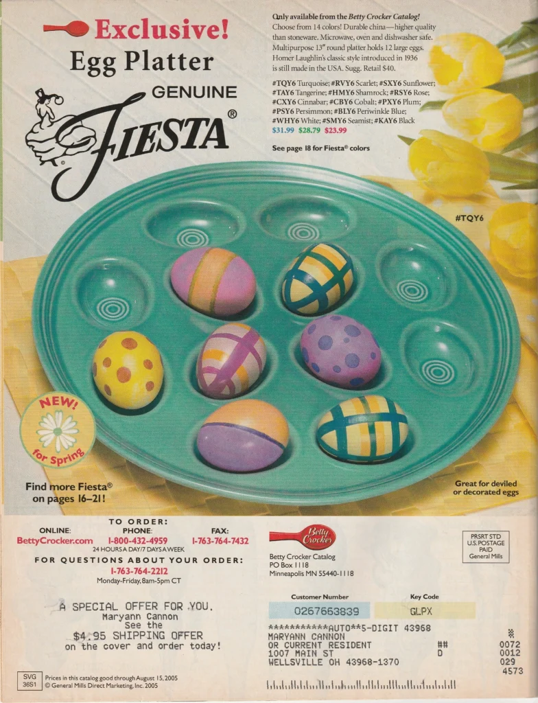 Betty Crocker 2005 - Spring Back Cover - Post 86 Reference Guide
