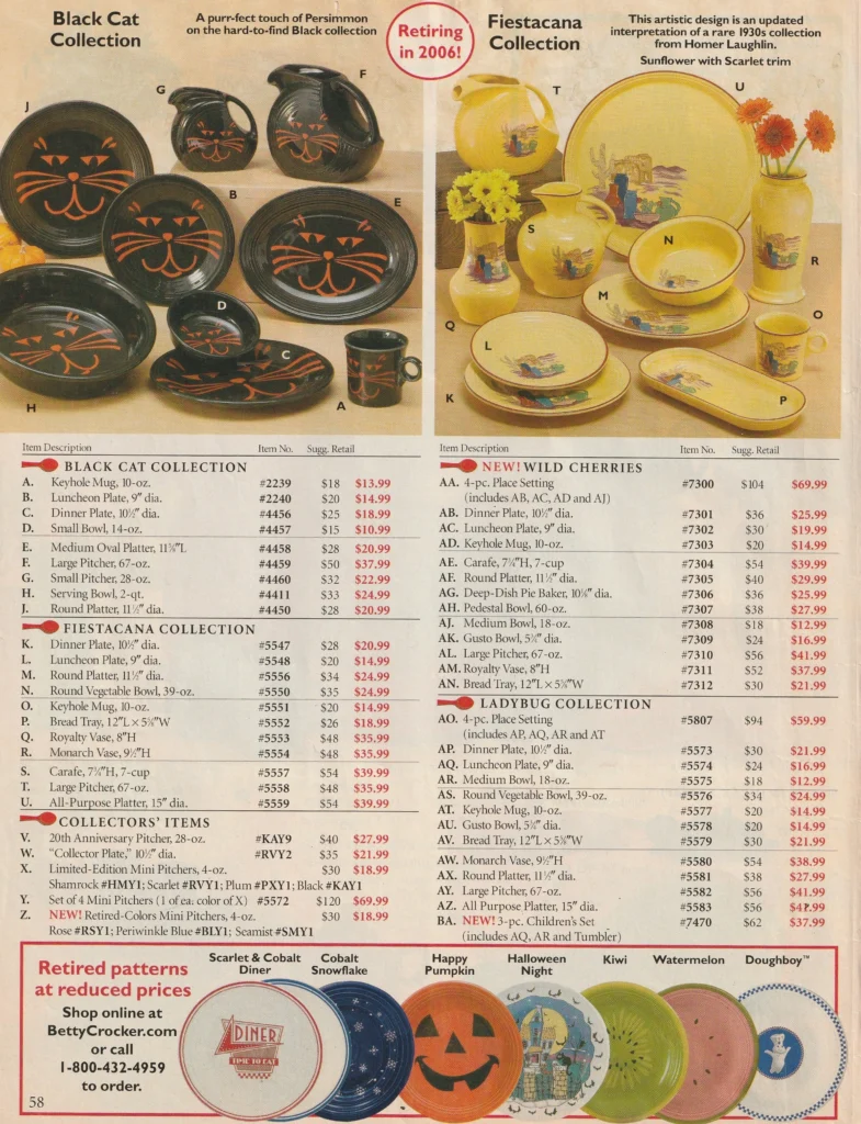 Betty Crocker 2006 - Early Spring Page 58 - Post 86 Reference Guide