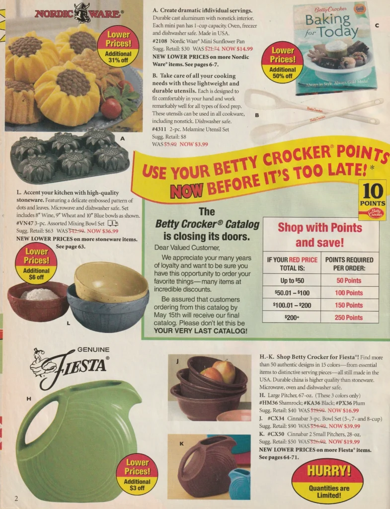 Betty Crocker 2006 - Late Spring Page 2 - Post 86 Reference Guide