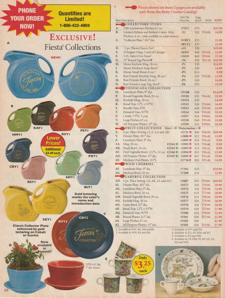 Betty Crocker 2006 - Late Spring Page 68 - Post 86 Reference Guide