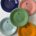 Dancing Lady Plates - Photo Courtesy of Dana Heath-Thomas - Post 86 Reference Guide