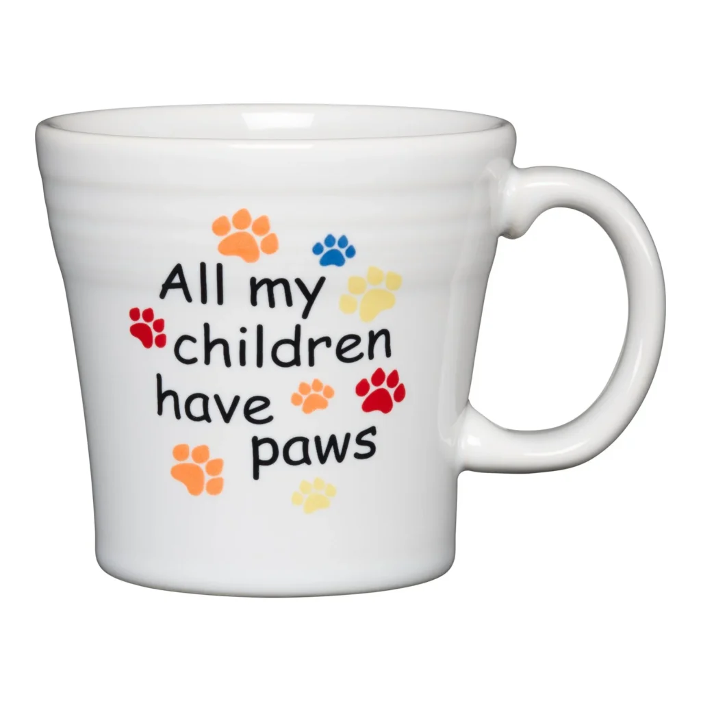 All My Children Have Paws Tapered Mug - Photo Courtesy of the Fiesta® Tableware Company - Post 86 Reference Guide