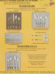 2012 Flamingo Flatware Reverse Side by Cambridge Silversmith - Post 86 Reference Guide