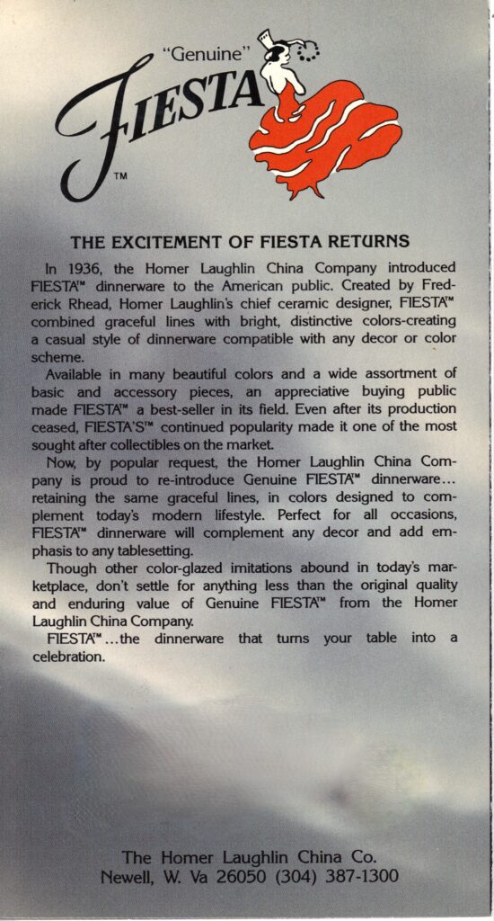 1986 Brochure - Post 86 Reference Guide