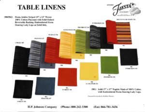 Windham Weavers Linen Sales Sheet - Post 86 Reference Guide