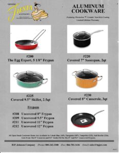 2013 - October Revised - Aluminum Cookware - Post 86 Reference Guide