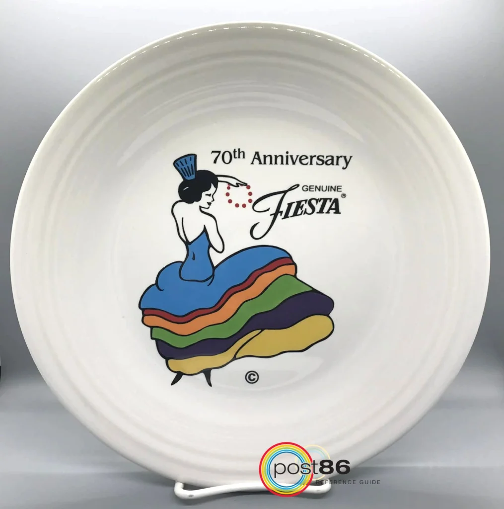 70th Anniversary Classic Rim Dinner Plate - Photo Courtesy of Michelle Christensen - Post 86 Reference Guide