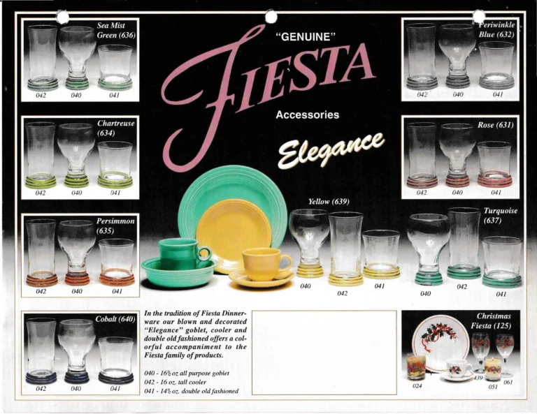 Elegance Line Glassware - Post 86 Reference Guide