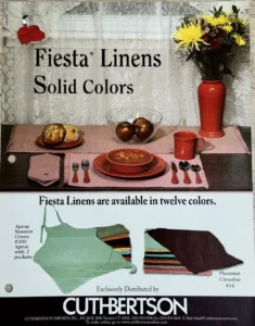 2005 Cuthbertson Linens Sales Sheet - Post 86 Reference Guide