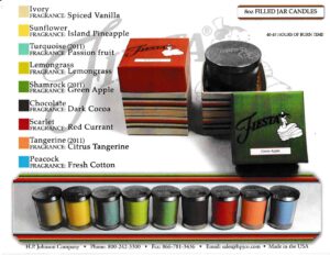 2009 8 oz. Filled Jar Candles Sales Flier - Post 86 Reference Guide