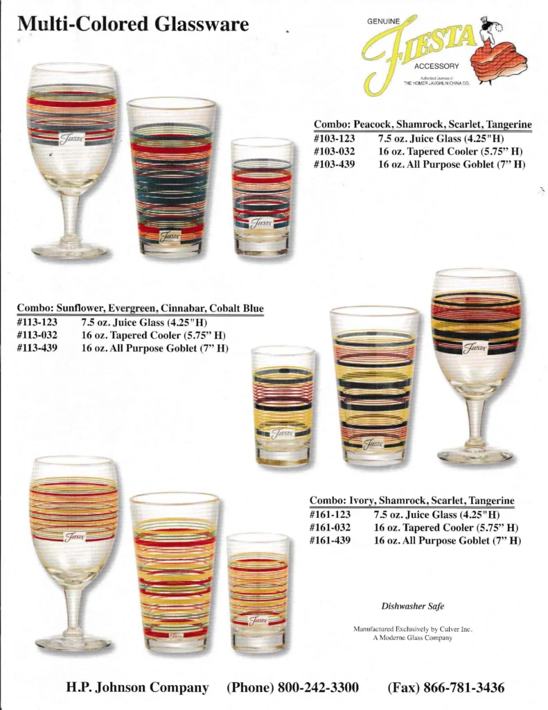 2009 Multi Colored Glassware - Post 86 Reference Guide