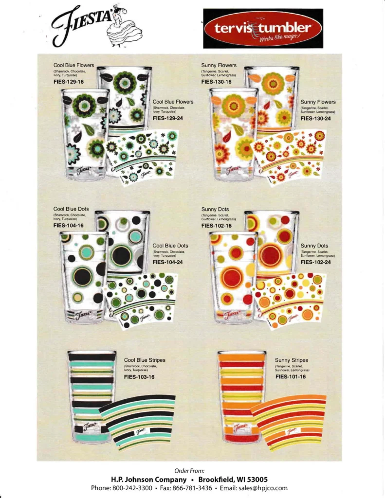 2010 Tervis Summer Sales Sheet - Post 86 Reference Guide