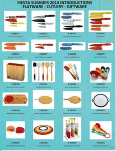 2014 - October - Flatware - Cutlery - Giftware Sales Sheet - Post 86 Reference Guide