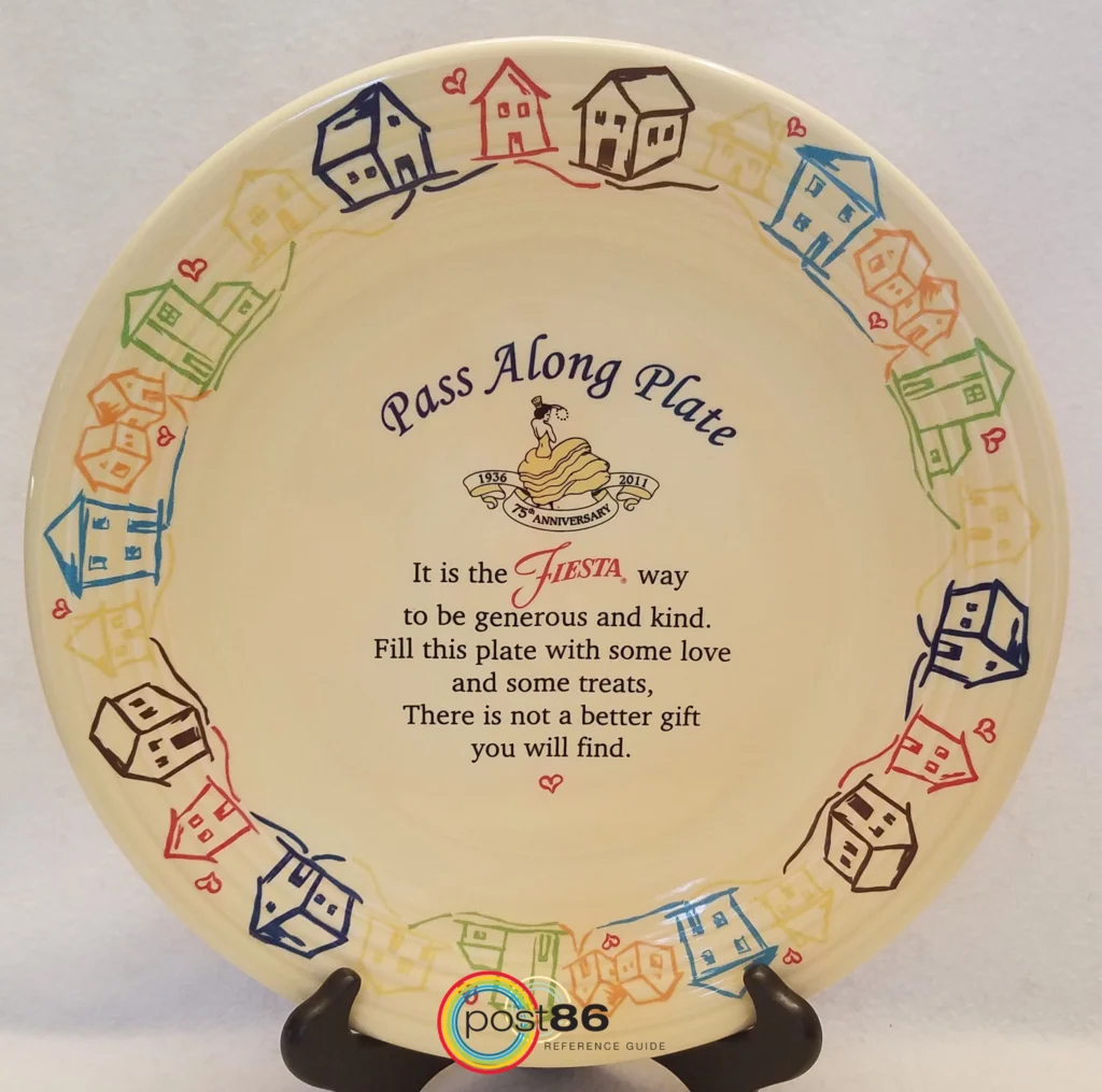 75th Anniversary Pass Along Plate - Photo Courtesy of Dana Heath-Thomas - Post 86 Reference Guide