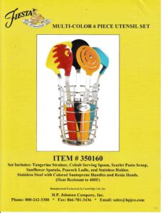 2012 - August - 6 Piece Utensil Set - Post 86 Reference Guide