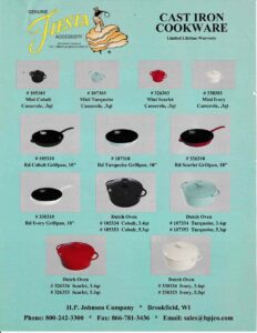 2013 - October Revised - Cast Iron Cookware - Post 86 Reference Guide