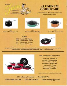 Undated - Aluminum Cookware Sales Flier - Post 86 Reference Guide