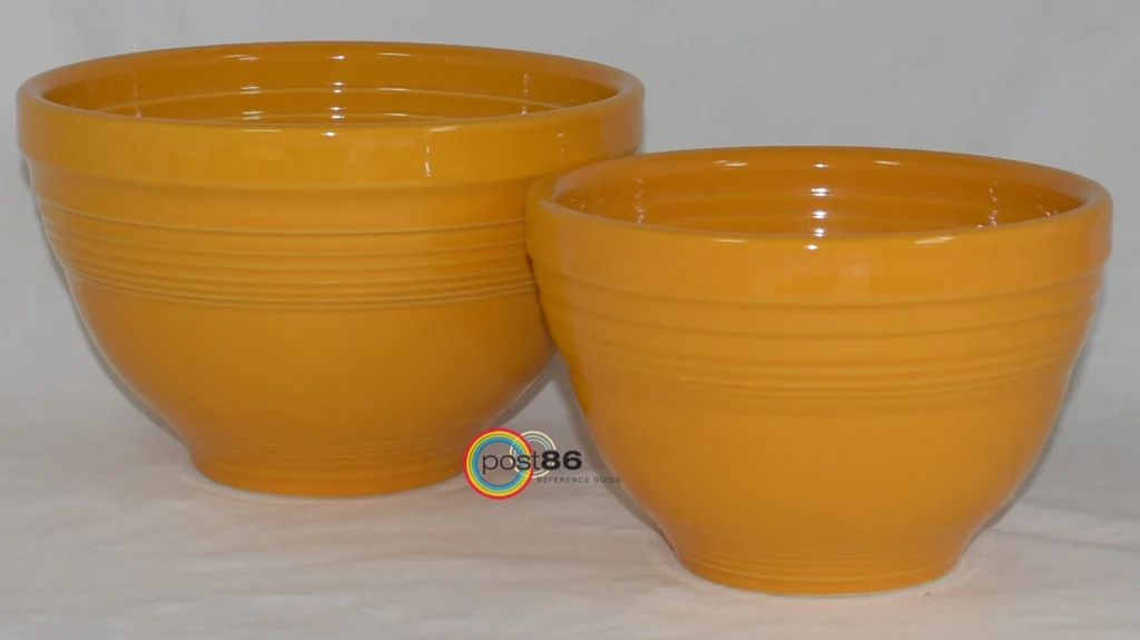 Marigold 2 Piece Prep Bowl - 3rd in the Series - Post 86 Reference Guide