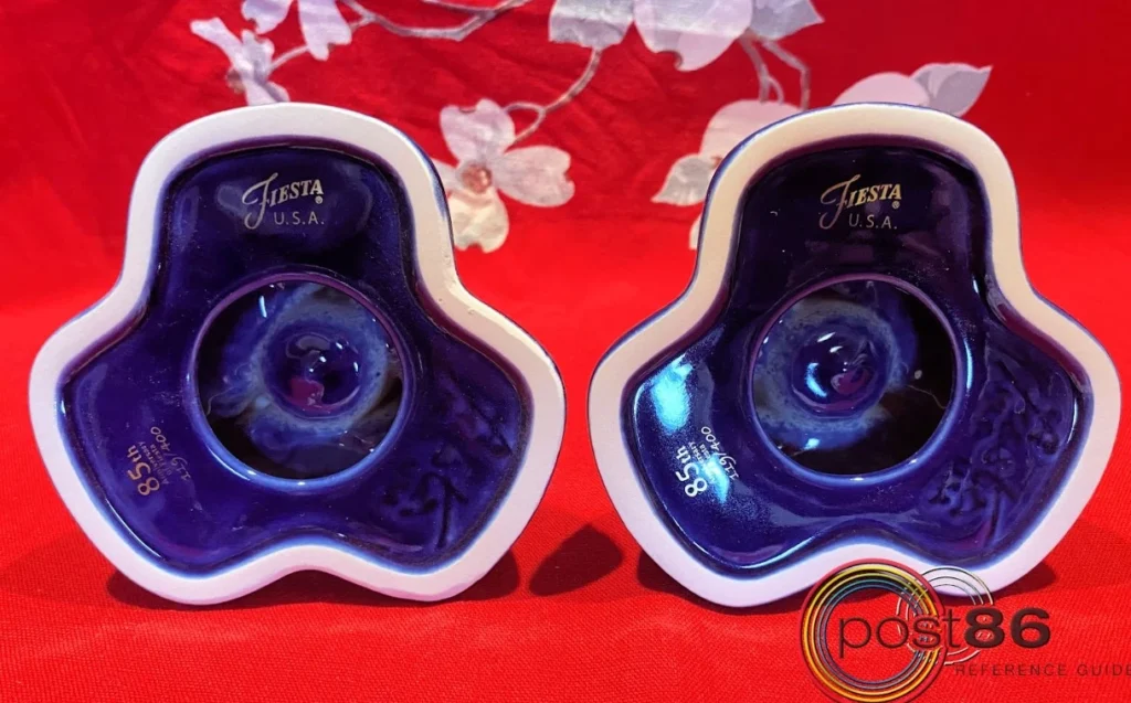 85th Anniversary Twilight Pyramid Candleholders Backstamp - Photo Courtesy of Jennifer Flory - Post 86 Reference Guide