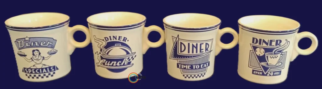 Cobalt Diner Collection Set of all 4 Designs - Photo Courtesy of Sue Mapes - Post 86 Reference Guide