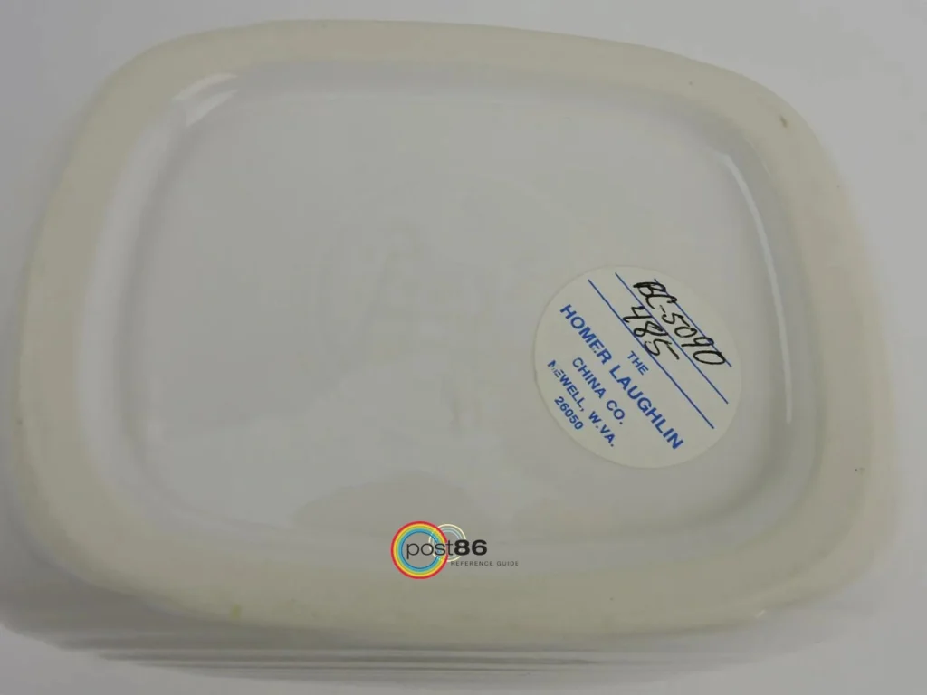 Cobalt Diner Collection Sample Small Disc Pitcher Sticker - Photo Courtesy of Strawser Auctions - Post 86 Reference Guide